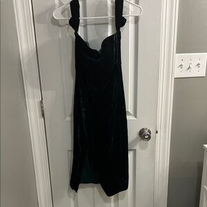 Elegant Black Velvet Dress
